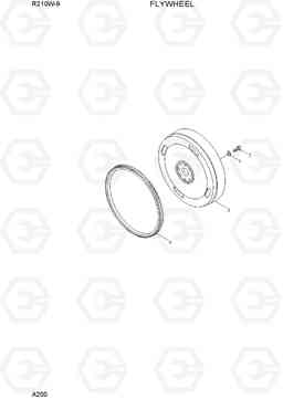 A200 FLYWHEEL R210W-9, Hyundai