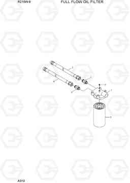 A310 FULL FLOW OIL FILTER R210W-9, Hyundai