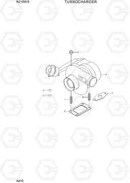 A410 TURBOCHARGER R210W-9, Hyundai