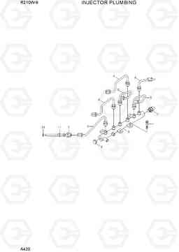 A420 INJECTER PLUMBING R210W-9, Hyundai