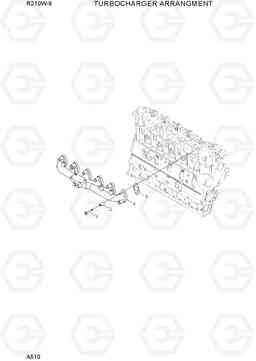 A510 TURBOCHARGER ARRANGEMENT R210W-9, Hyundai
