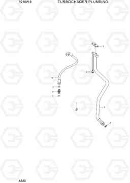 A530 TURBOCHARGER PLUMBING R210W-9, Hyundai