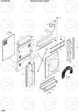 1050 RADIATOR ASSY R210W-9A, Hyundai