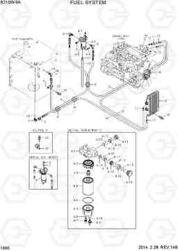 1060 FUEL SYSTEM R210W-9A, Hyundai