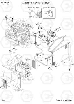 1090 AIRCON & HEATER GROUP R210W-9A, Hyundai