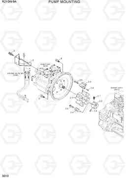 3010 PUMP MOUNTING R210W-9A, Hyundai