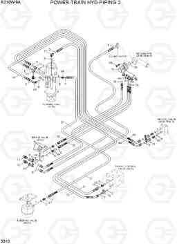 3310 POWER TRAIN HYD PIPING 2 R210W-9A, Hyundai