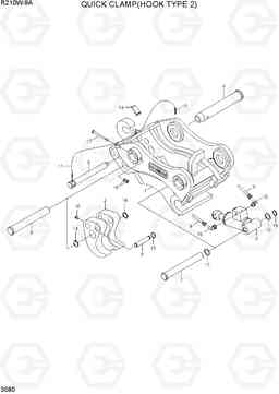 3580 QUICK CLAMP(HOOK TYPE 2) R210W-9A, Hyundai