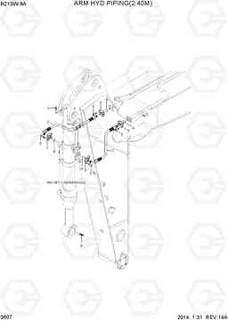 3607 ARM HYD PIPING(2.40M) R210W-9A, Hyundai