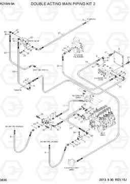3635 DOUBLE ACTING MAIN PIPING KIT 2 R210W-9A, Hyundai