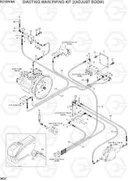 3637 D/ACTING MAIN PIPING KIT 2(ADJUST BOOM) R210W-9A, Hyundai