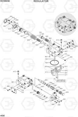 4030 REGULATOR R210W-9A, Hyundai