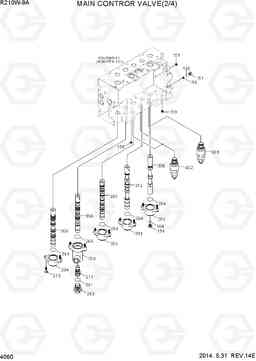 4060 MAIN CONTROL VALVE(2/4) R210W-9A, Hyundai