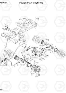 5010 POWER TRAIN MOUNTING R210W-9A, Hyundai