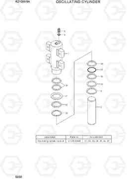 5030 OSCILLATING CYLINDER R210W-9A, Hyundai