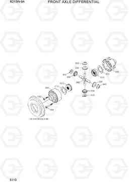 5110 FRONT AXLE DIFFERENTIAL R210W-9A, Hyundai