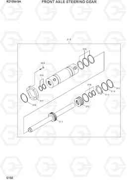 5150 FRONT AXLE STEERING GEAR R210W-9A, Hyundai