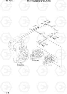 5370 TRANSMISSION OIL PIPE R210W-9A, Hyundai