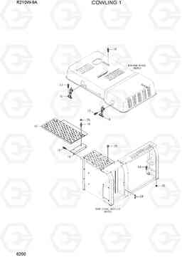 6200 COWLING 1 R210W-9A, Hyundai