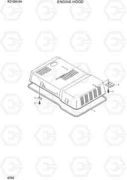 6250 ENGINE HOOD R210W-9A, Hyundai