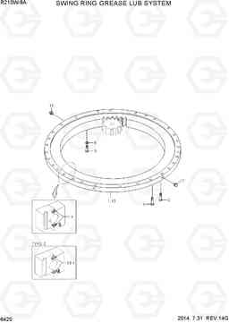 6420 SWING RING GREASE LUB SYSTEM R210W-9A, Hyundai