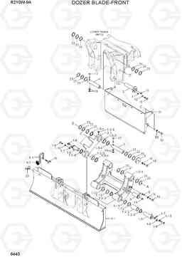 6440 DOZER BLADE-FRONT R210W-9A, Hyundai