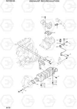 9170 EXHAUST RECIRCULATION R210W-9A, Hyundai