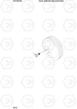 9210 FAN DRIVE MOUNTING R210W-9A, Hyundai