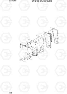 9360 ENGINE OIL COOLER R210W-9A, Hyundai