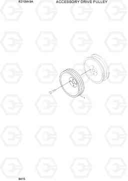 9415 ACCESSORY DRIVE PULLEY R210W-9A, Hyundai