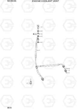 9510 ENGINE COOLANT VENT R210W-9A, Hyundai