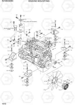 1010 ENGINE MOUNTING R210W9AMH, Hyundai