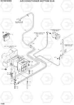 1100 AIR CONDITIONER BOTTOM SUB R210W9AMH, Hyundai