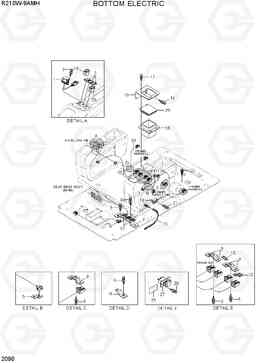 2090 BOTTOM ELECTRIC R210W9AMH, Hyundai