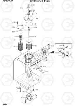 3020 HYDRAULIC TANK R210W9AMH, Hyundai