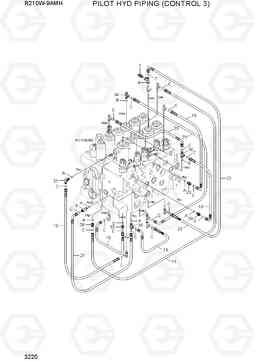 3220 PILOT HYD PIPING (CONTROL 3) R210W9AMH, Hyundai