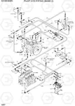 3257 PILOT HYD PIPING (BASE 2) R210W9AMH, Hyundai