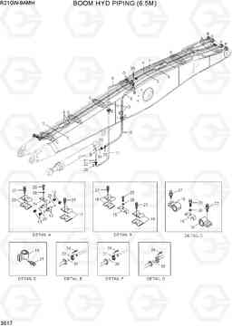 3517 BOOM HYD PIPING (6.5M) R210W9AMH, Hyundai