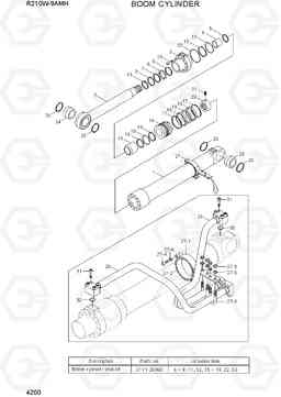4200 BOOM CYLINDER R210W9AMH, Hyundai