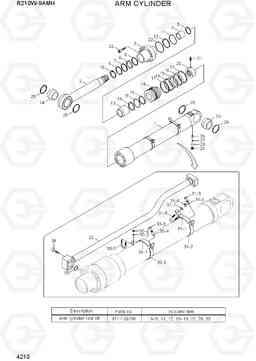 4210 ARM CYLINDER R210W9AMH, Hyundai