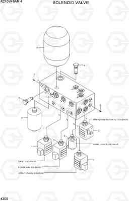 4300 SOLENOID VALVE R210W9AMH, Hyundai