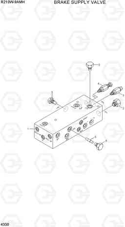 4330 BRAKE SUPPLY VALVE R210W9AMH, Hyundai