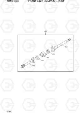 5160 FRONT AXLE UNIVERSAL JOINT R210W9AMH, Hyundai