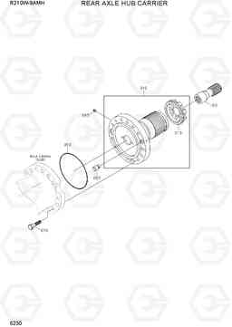 5230 REAR AXLE HUB CARRIER R210W9AMH, Hyundai