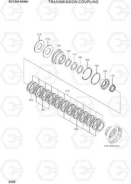 5330 TRANSMISSION COUPLING R210W9AMH, Hyundai