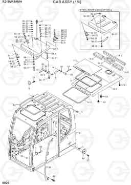 6020 CAB ASSY (1/4) R210W9AMH, Hyundai