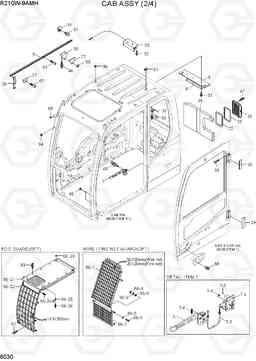 6030 CAB ASSY (2/4) R210W9AMH, Hyundai