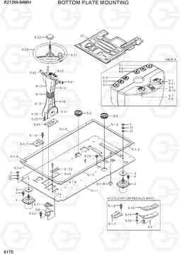 6170 BOTTOM PLATE MOUNTING R210W9AMH, Hyundai