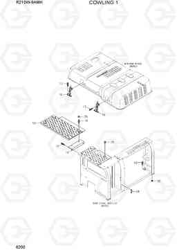 6200 COWLING 1 R210W9AMH, Hyundai