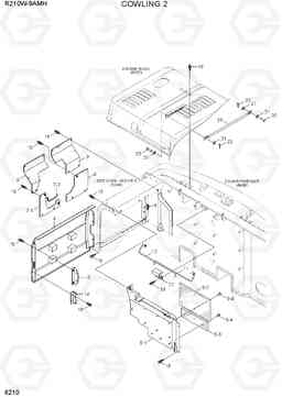 6210 COWLING 2 R210W9AMH, Hyundai